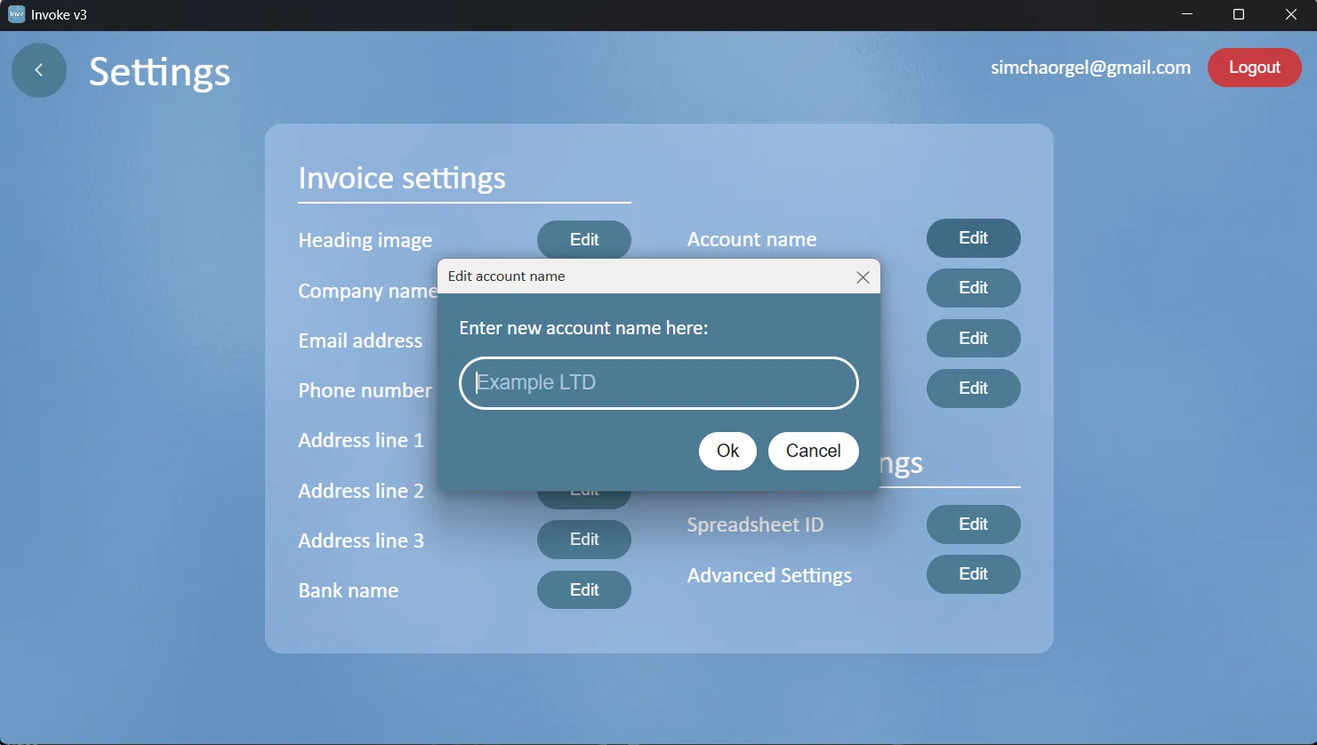 Invoke Invoicer screenshot 4